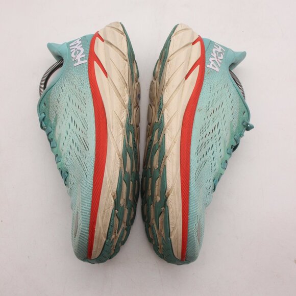 Hoka One One Clifton 8 Women's Size 9.5 B Teal 1119394 Athletic Running Shoes - Picture 8 of 9